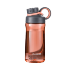 Gourde sport transparente orange matériaux souples - 600ml
