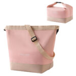 Sac à lunch de style japonais en toile naturelle, grand format fourre-tout pour travail et usage quotidien